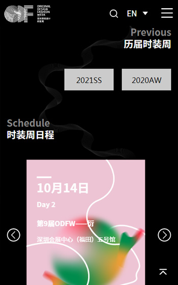 深圳原创设计时装周网站案例图片1